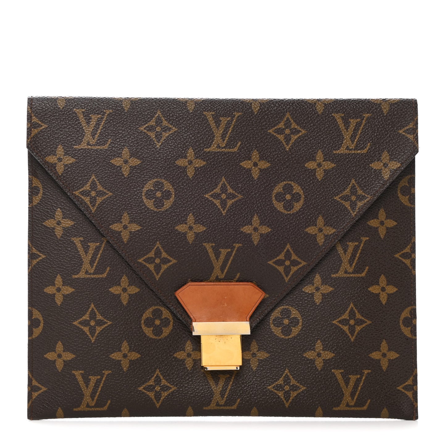 Monogram Poche Plate Envelope Clutch PM