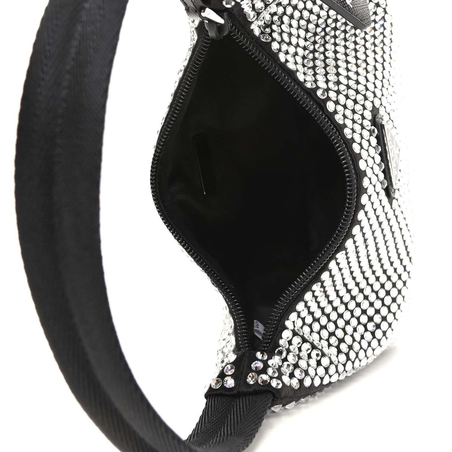 Prada Satin Crystal Mini Re-Edition 2000 Bag Cristal 5 of 11