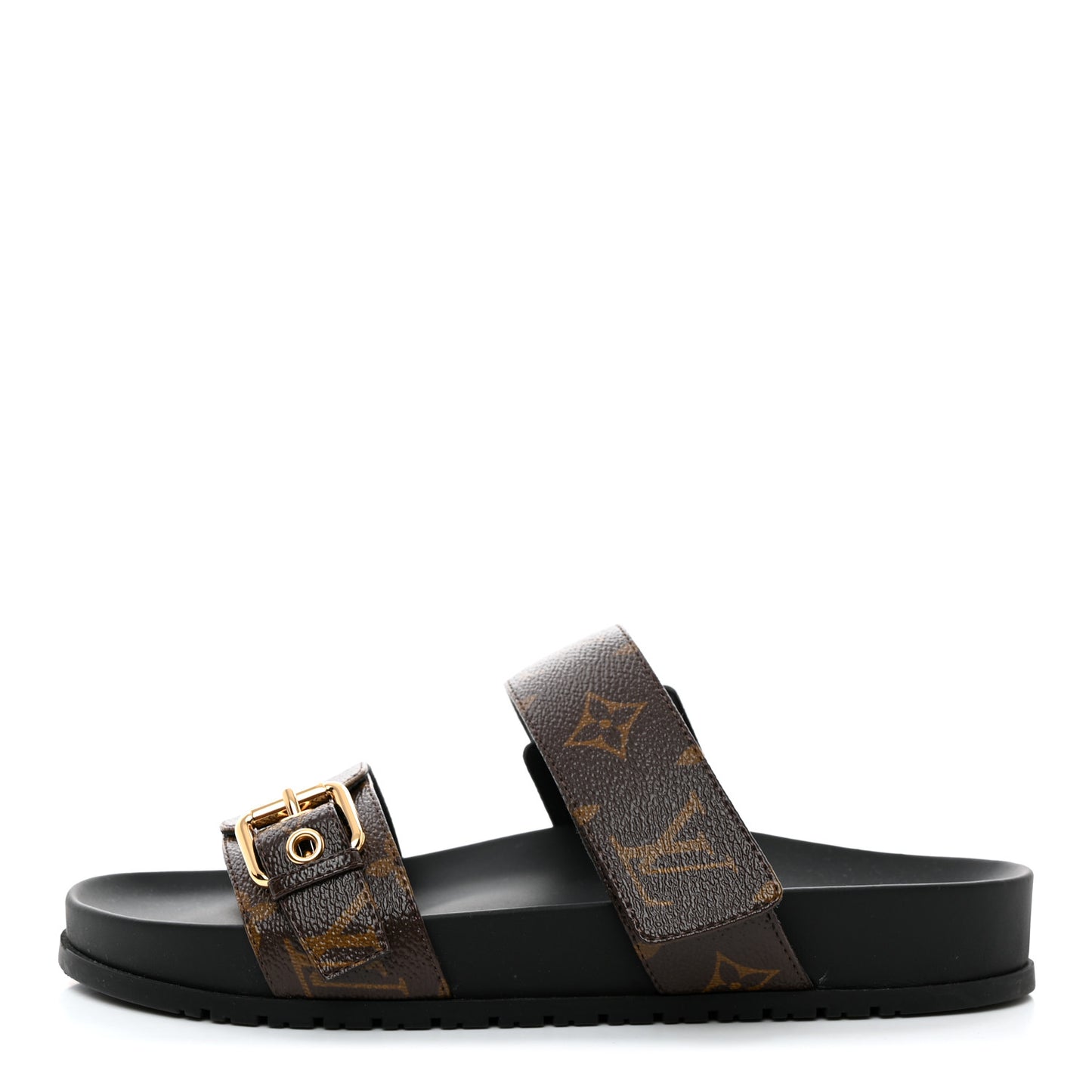 Bom Dia Flat Mule Sandals 38 Black