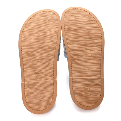 Louis Vuitton Monogram Denim LV Bliss Womens Comfort Mules 41 Turquoise 6 of 10