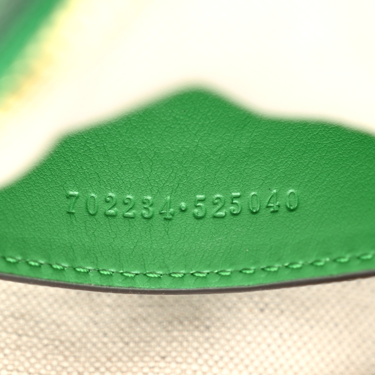 Gucci Calfskin GG Matelasse Shoulder Bag Spring Green Natural 7 of 10