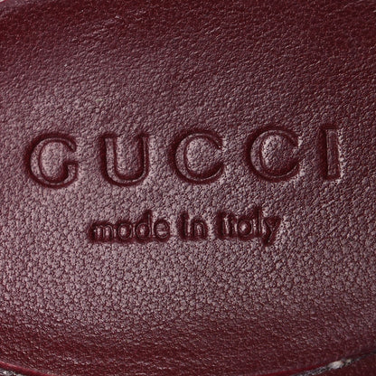Gucci Luxury Suede Guccissima Miro Soft Womens Horsebit Slippers 38.5 Rosso Ancora 9 of 12