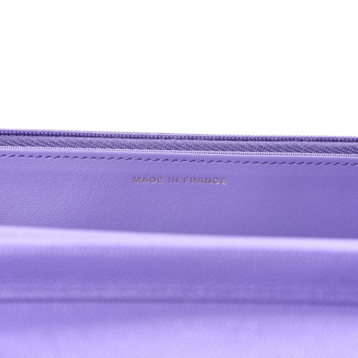 Caviar Quilted Wallet On Chain WOC Purple