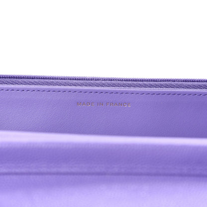 Chanel Caviar Quilted Wallet On Chain WOC Purple 9 of 11