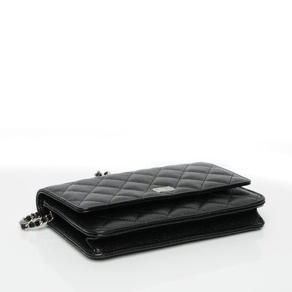 Chanel Caviar Quilted Wallet On Chain WOC Black 4 of 8