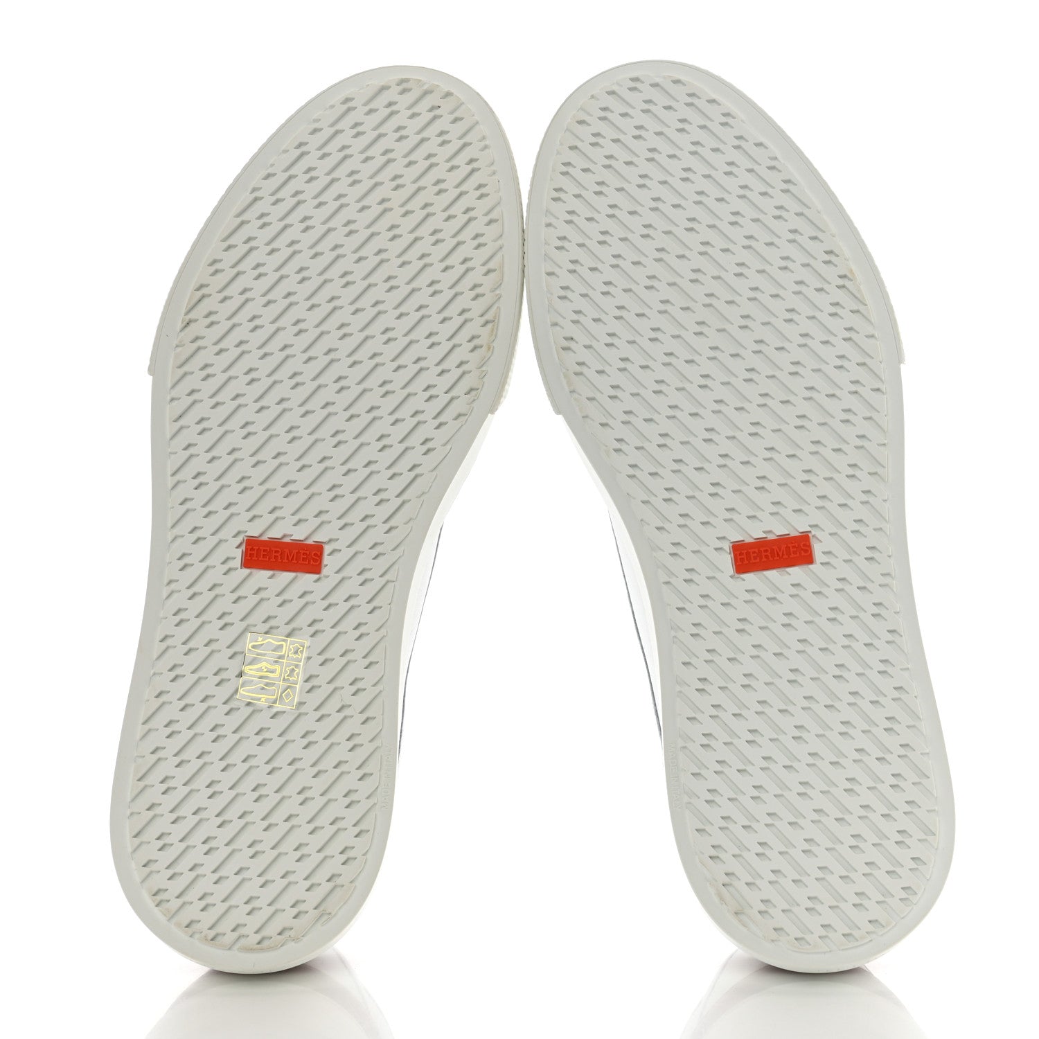Hermes Calfskin Mens Get Sneakers 42 White 5 of 9