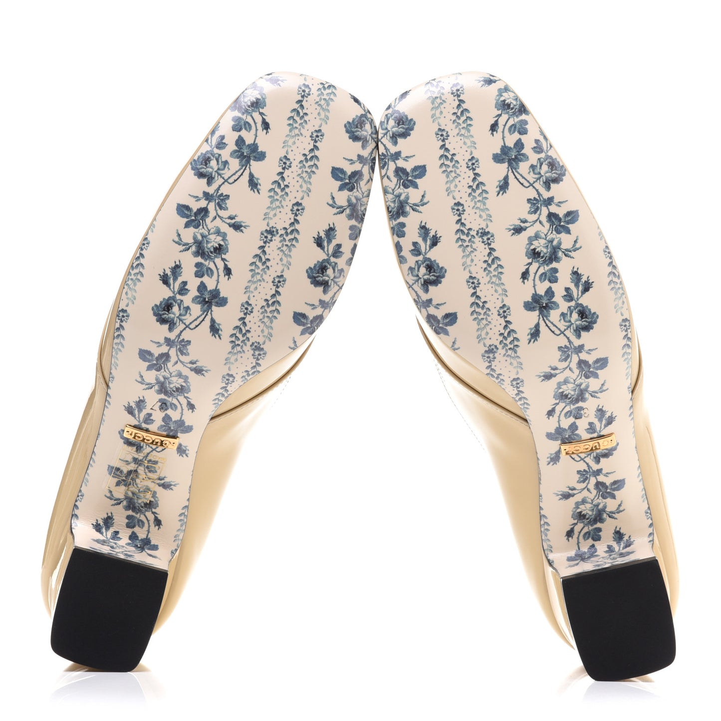 Vernice GG Victoire 55mm Loafer Pumps 37 Sand Storm
