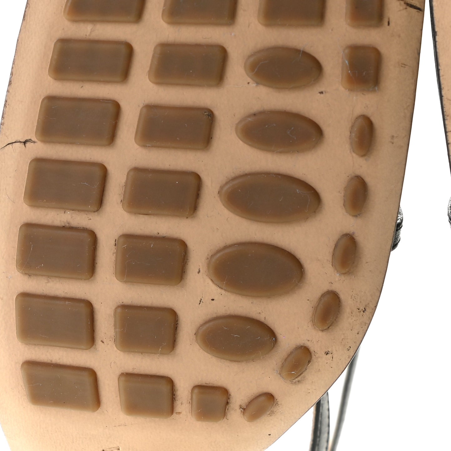 Lambskin Stretch Multi Strap 90mm Sandals 36.5 Black