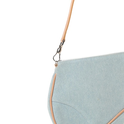 Christian Dior Denim Mini Saddle Pochette Blue 8 of 12