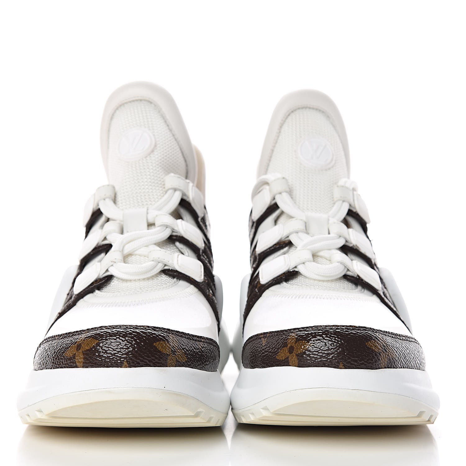 Louis Vuitton Patent Monogram LV Archlight Sneakers 36.5 White 2 of 11