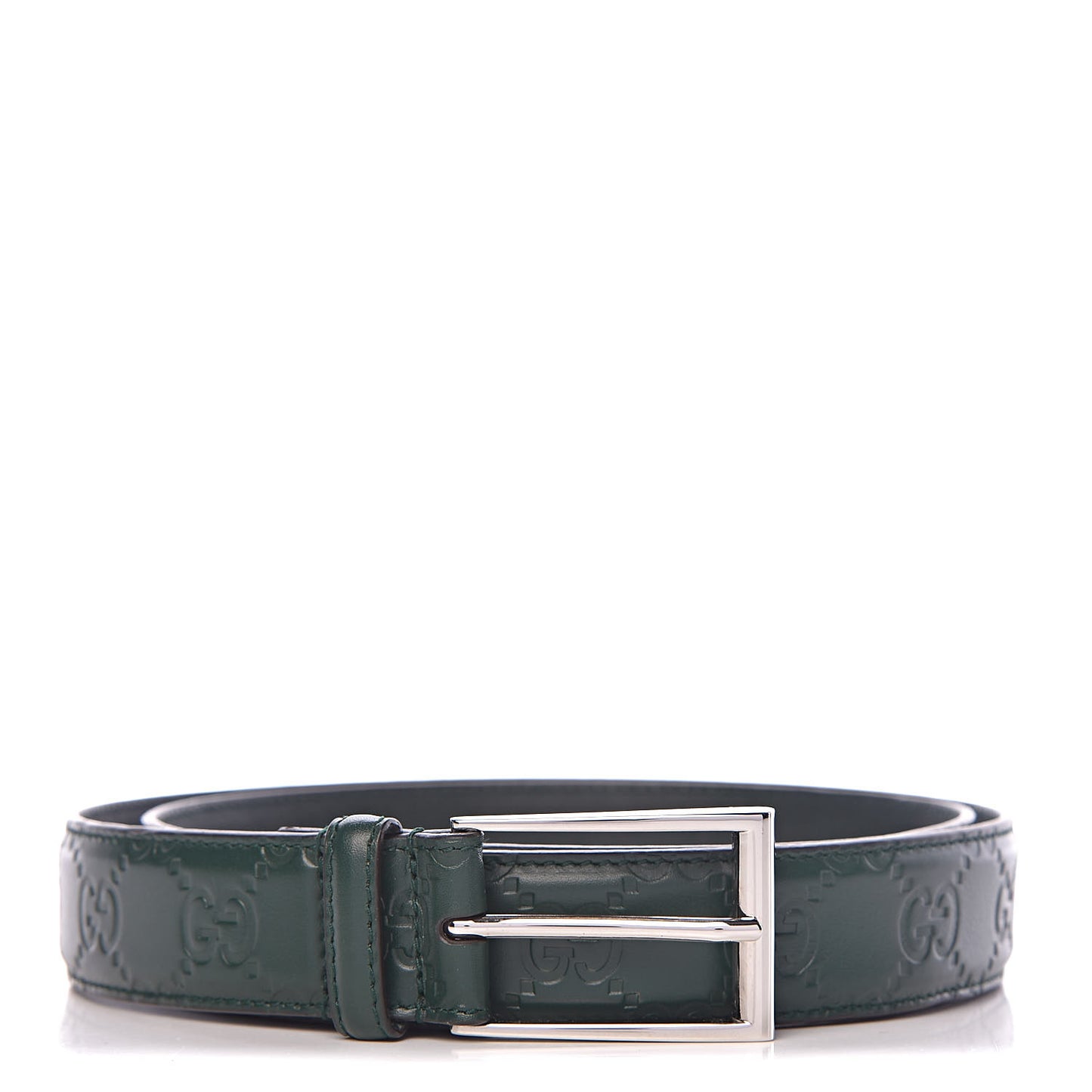 Guccissima Signature 30mm Belt 95 38 Verde