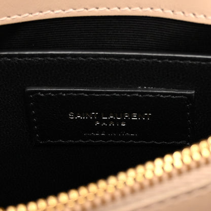 Saint Laurent Calfskin Y Quilted Monogram Small Loulou Chain Satchel Dark Beige 6 of 10