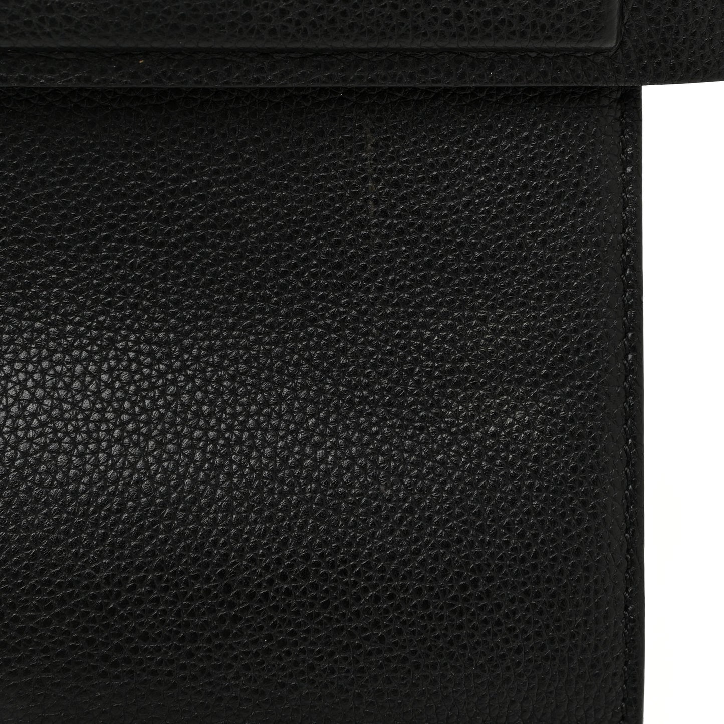 Grained Calfskin Small Horizon Satchel Black
