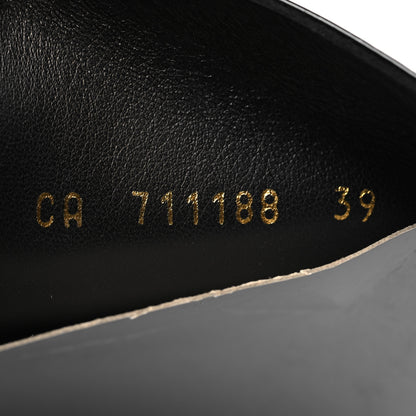 Saint Laurent Patent Calfskin Diane 100 Boots 39 Black 6 of 9