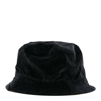 Gucci Canvas Velour Printed Reversible Bucket Hat L Black Multi 1 of 10