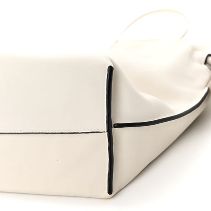 Loewe Calfskin Mini Flamenco Knot Clutch Soft White 8 of 9