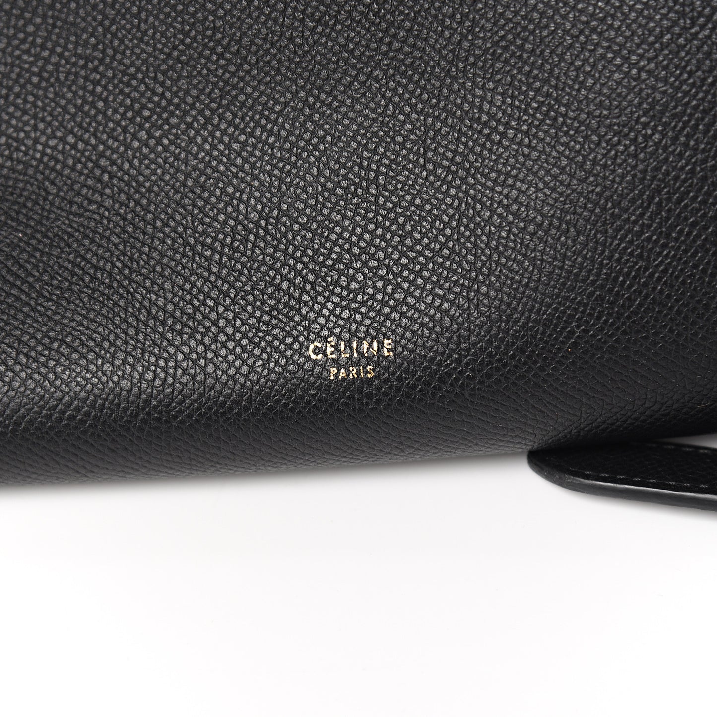 Grained Calfskin Mini Belt Bag Black