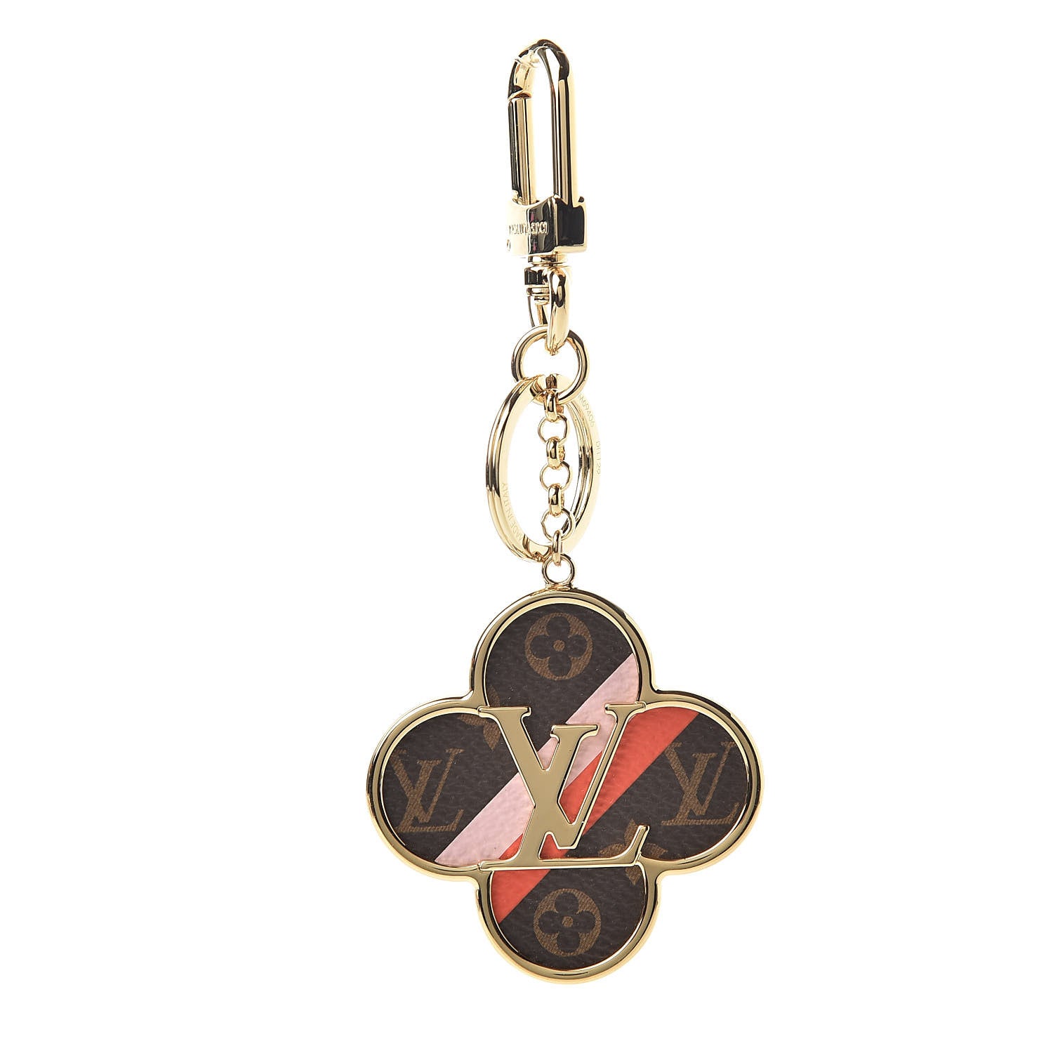 Louis Vuitton Metal Monogram Into The Flower Bag Charm Key Holder 1 of 5