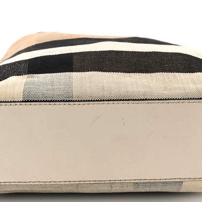 Burberry Canvas Mega Check Medium Tottenham Brit Tote White 12 of 12