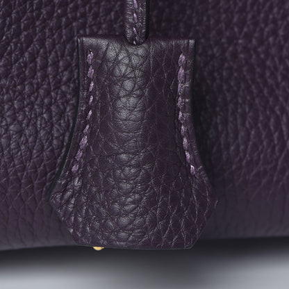 Hermes Taurillon Clemence Birkin 30 Raisin 37 of 39