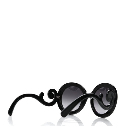 Prada Baroque Sunglasses SPR 27N Black 4 of 8