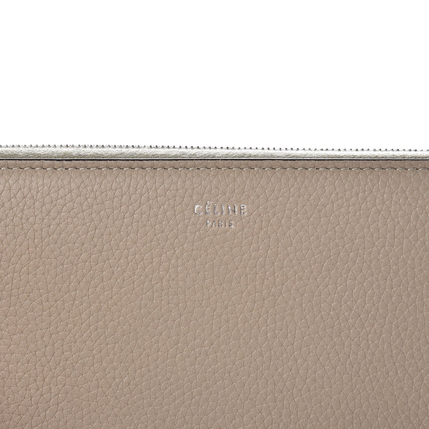 Grained Calfskin Large Zip Around Multifunction Wallet Dune