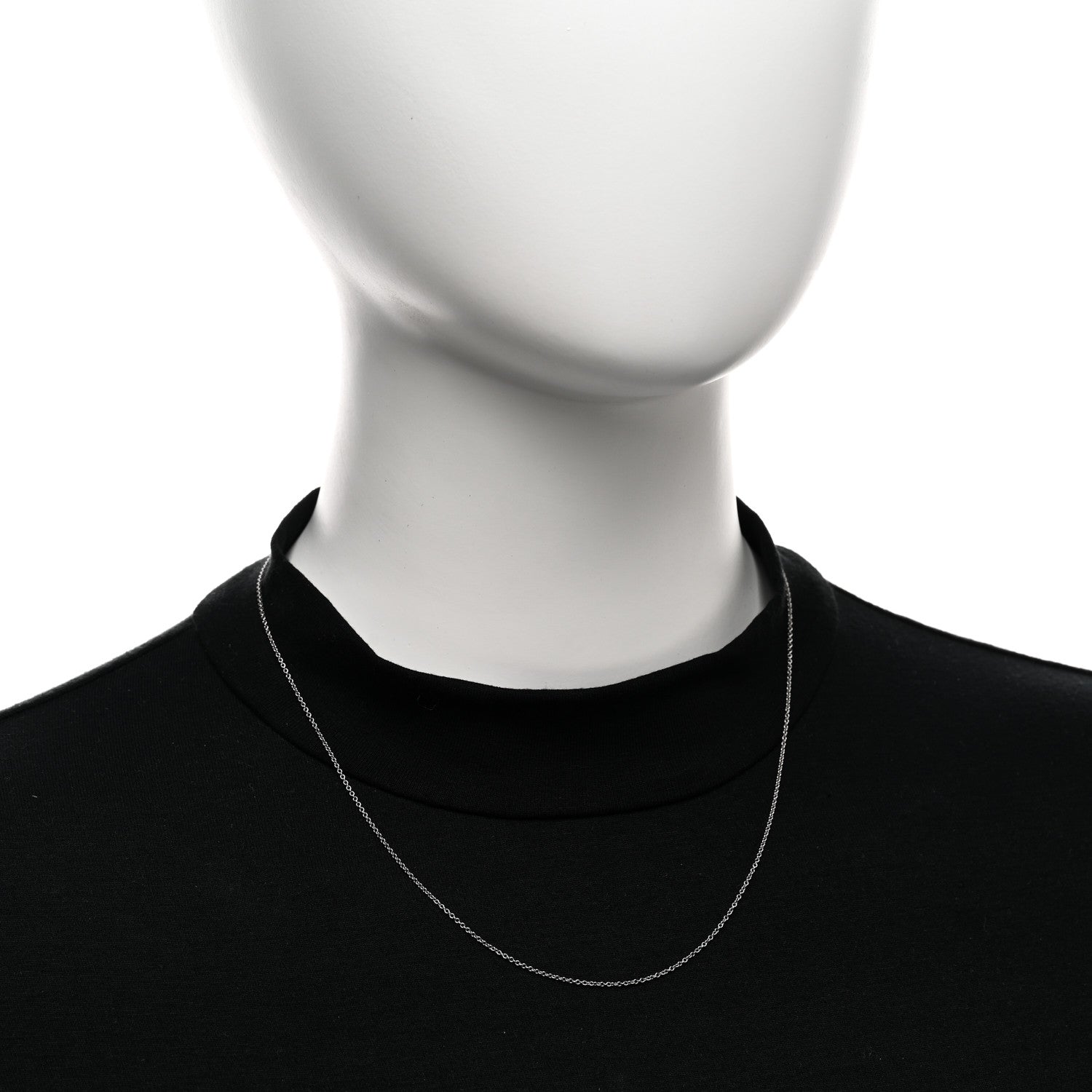Tiffany Platinum Chain Necklace 18" 2 of 4