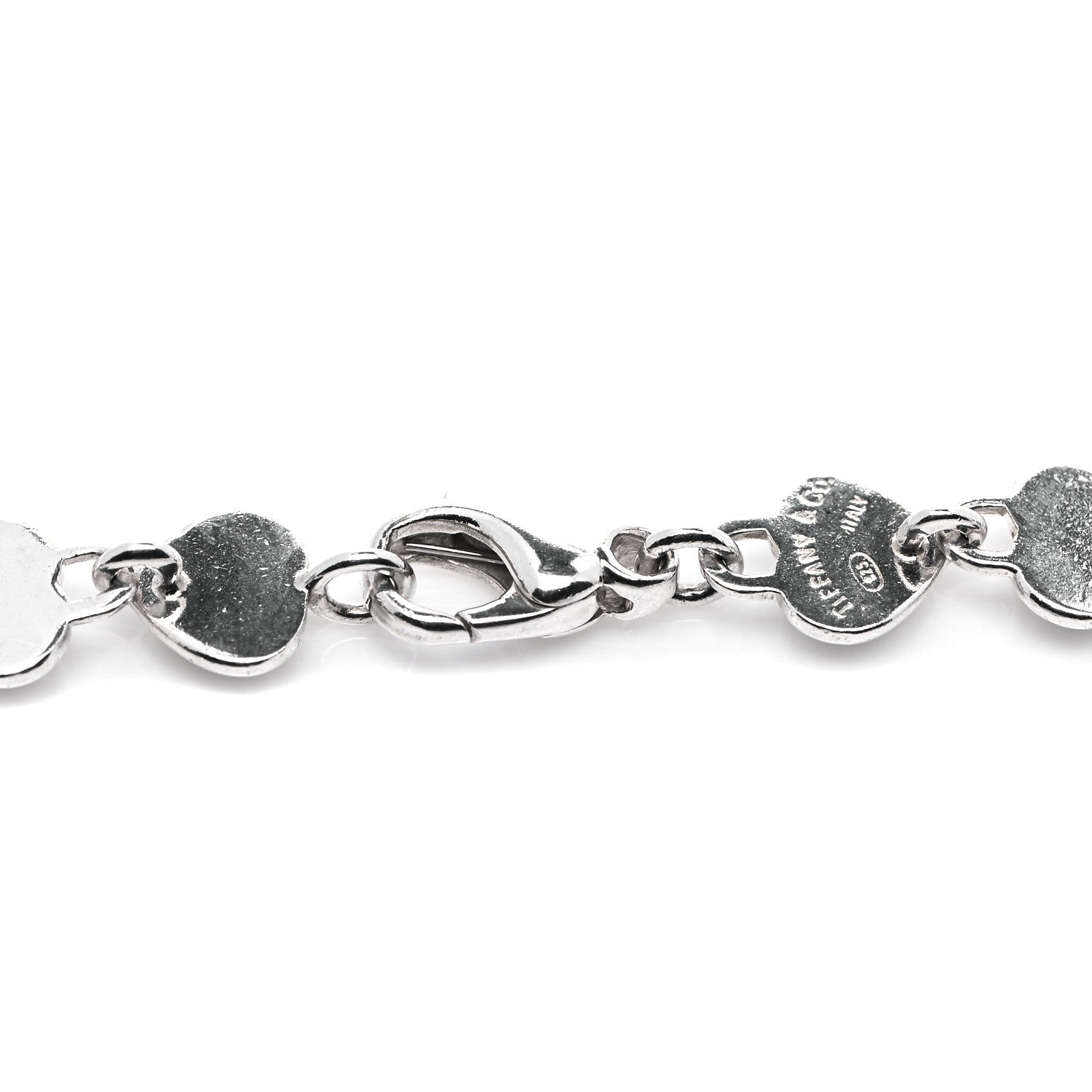 Tiffany Sterling Silver Padlock Heart Link Necklace 4 of 4
