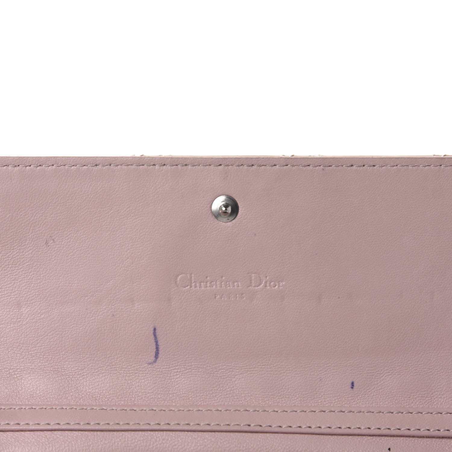 Christian Dior Patent Cannage Rendezvous Chain Wallet Beige 10 of 14