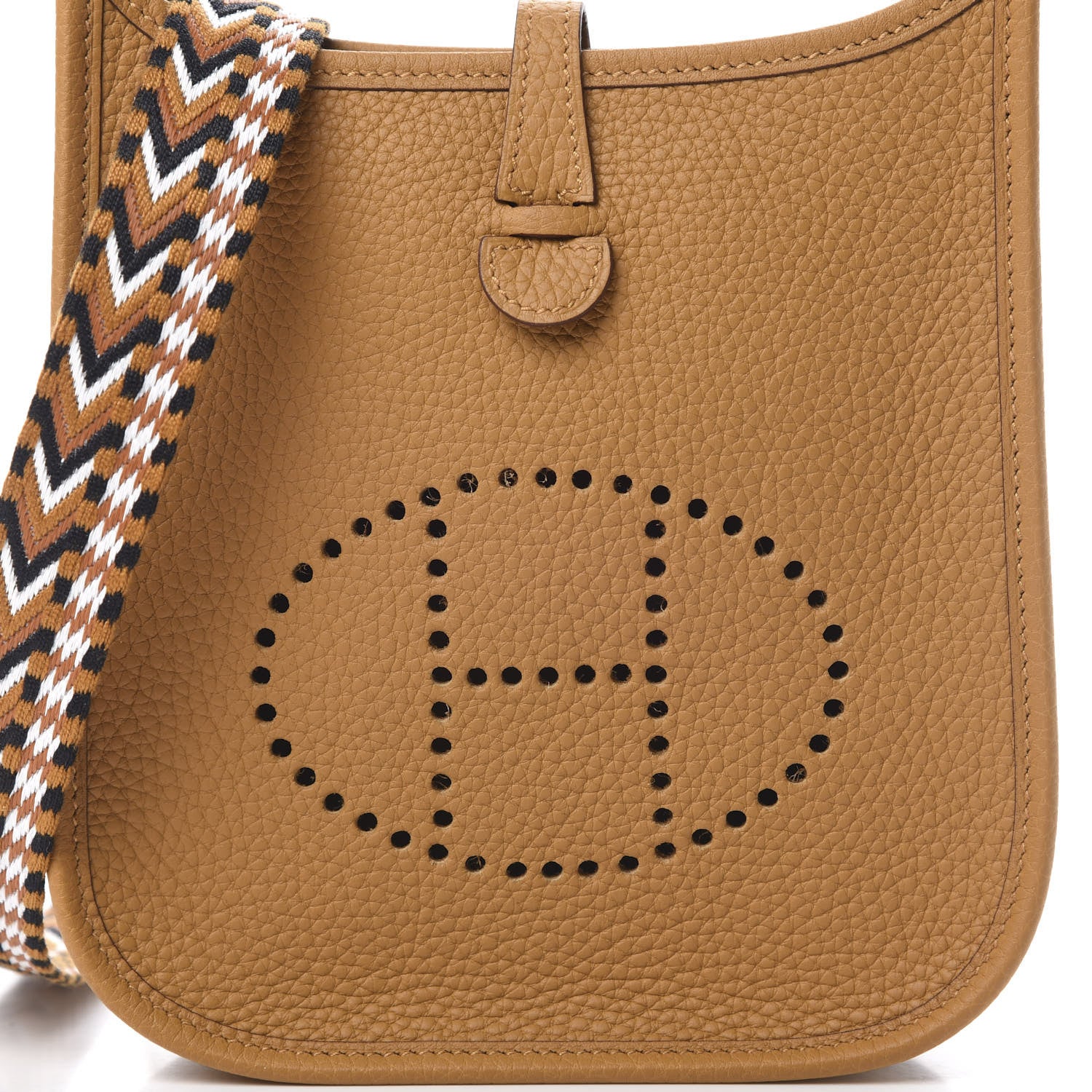 Hermes Taurillon Clemence Allegro Evelyne TPM Sesame 8 of 11