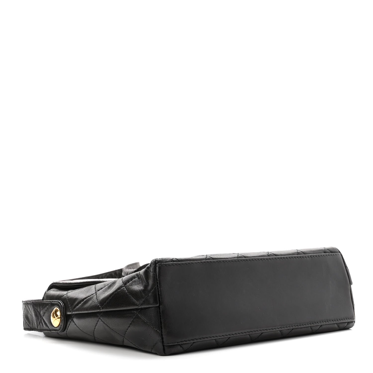 Chanel Lambskin Quilted CC Flap Shoulder Bag Black 3 of 9