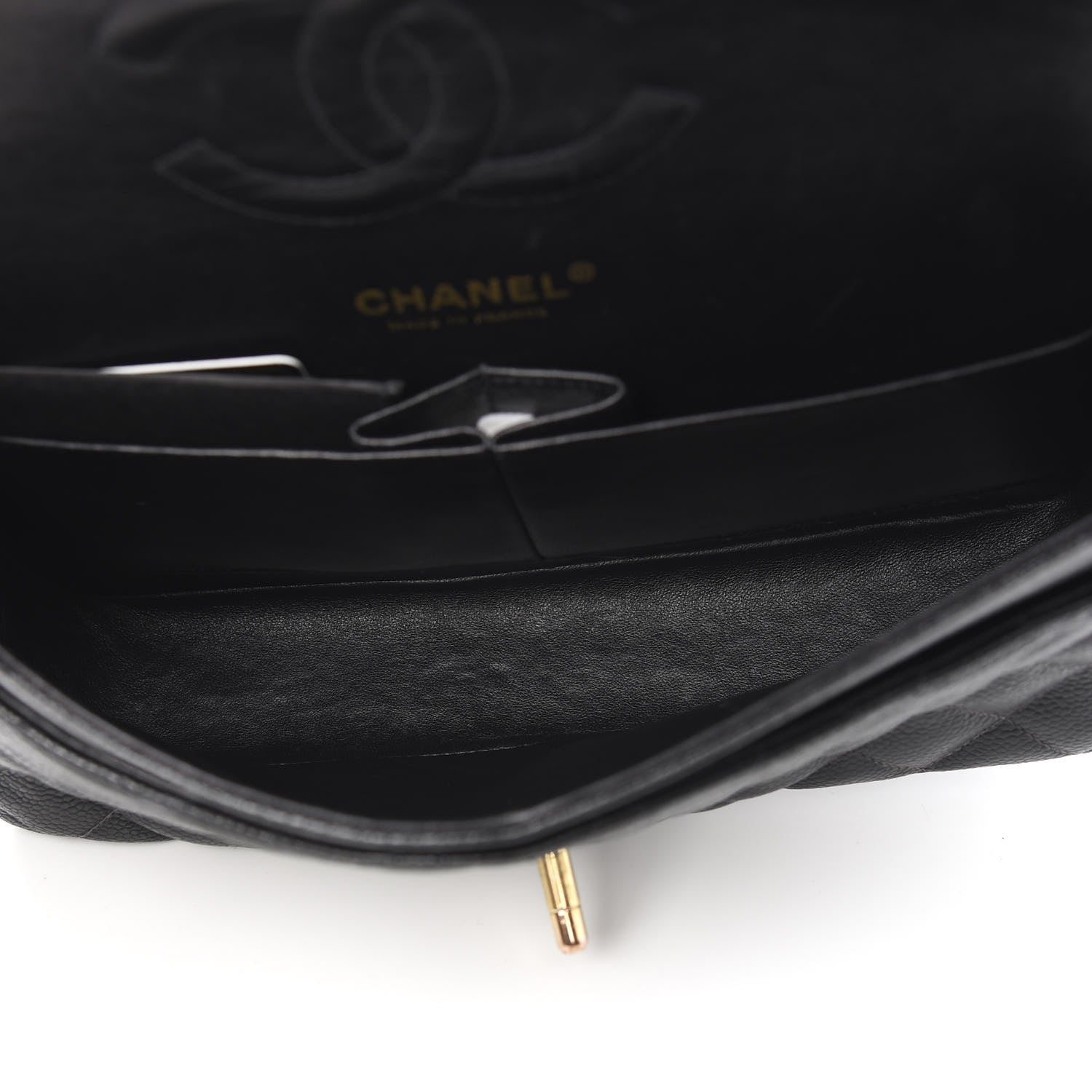 Chanel Caviar Quilted Medium Double Flap Black 4 of 9
