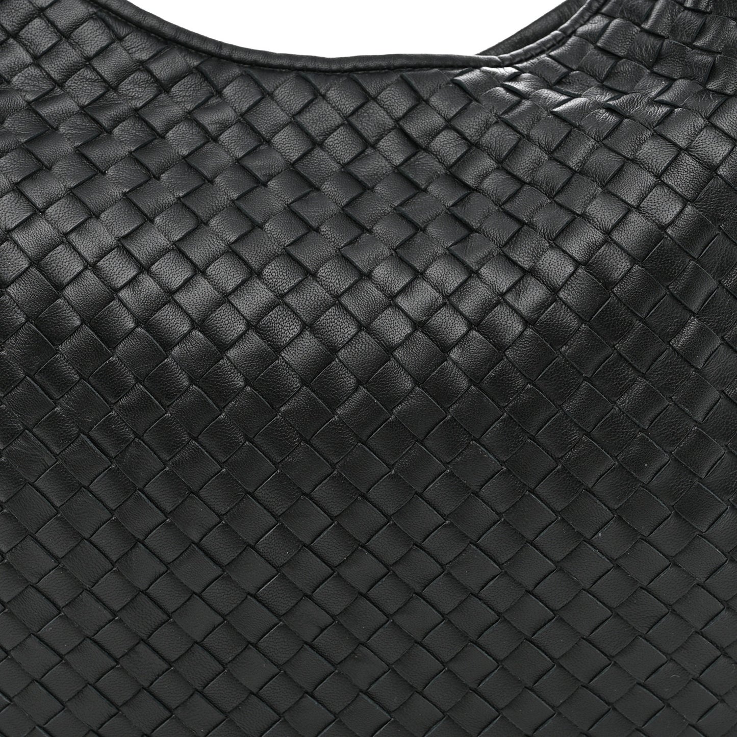 Nappa Intrecciato Medium Veneta Hobo Black