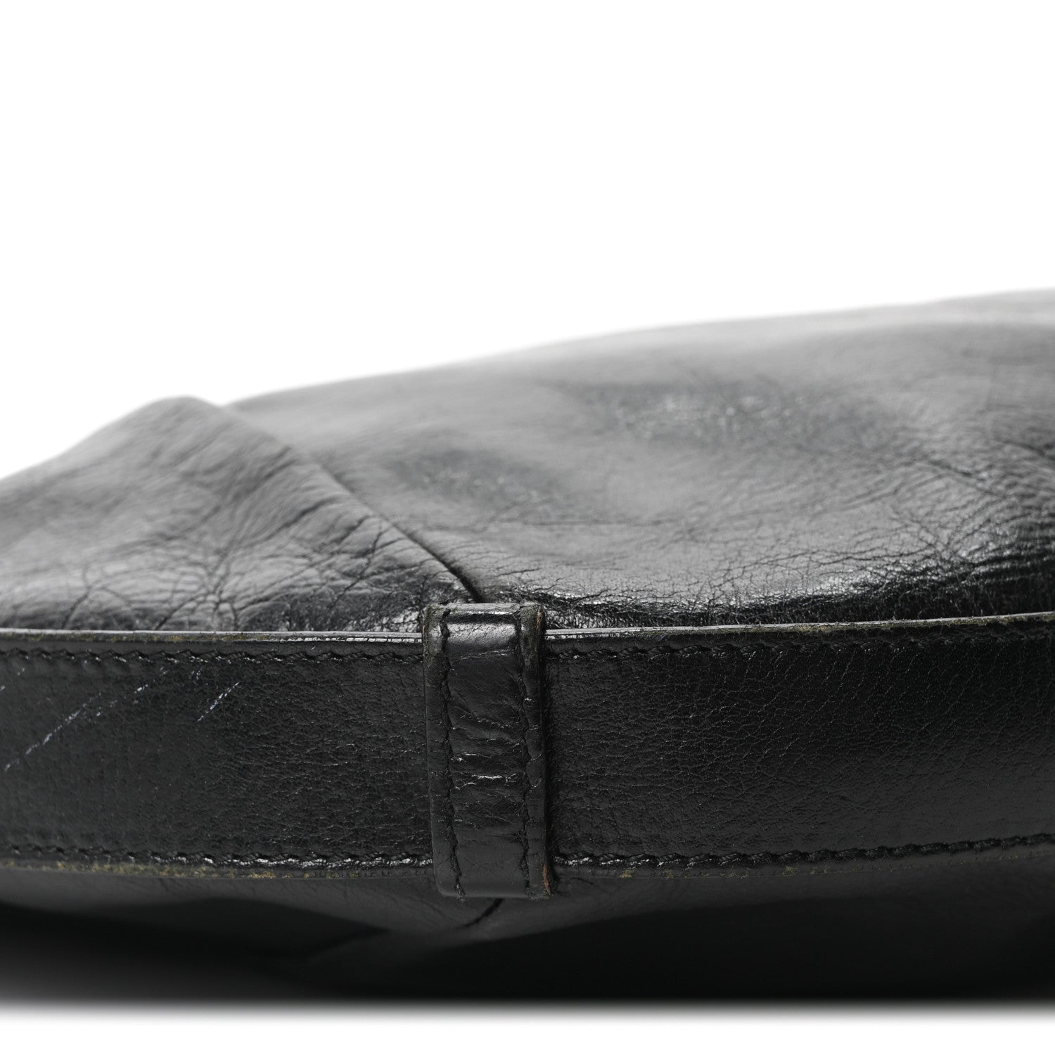 Saint Laurent Buffalo Horn Mombasa Hobo Black 8 of 9