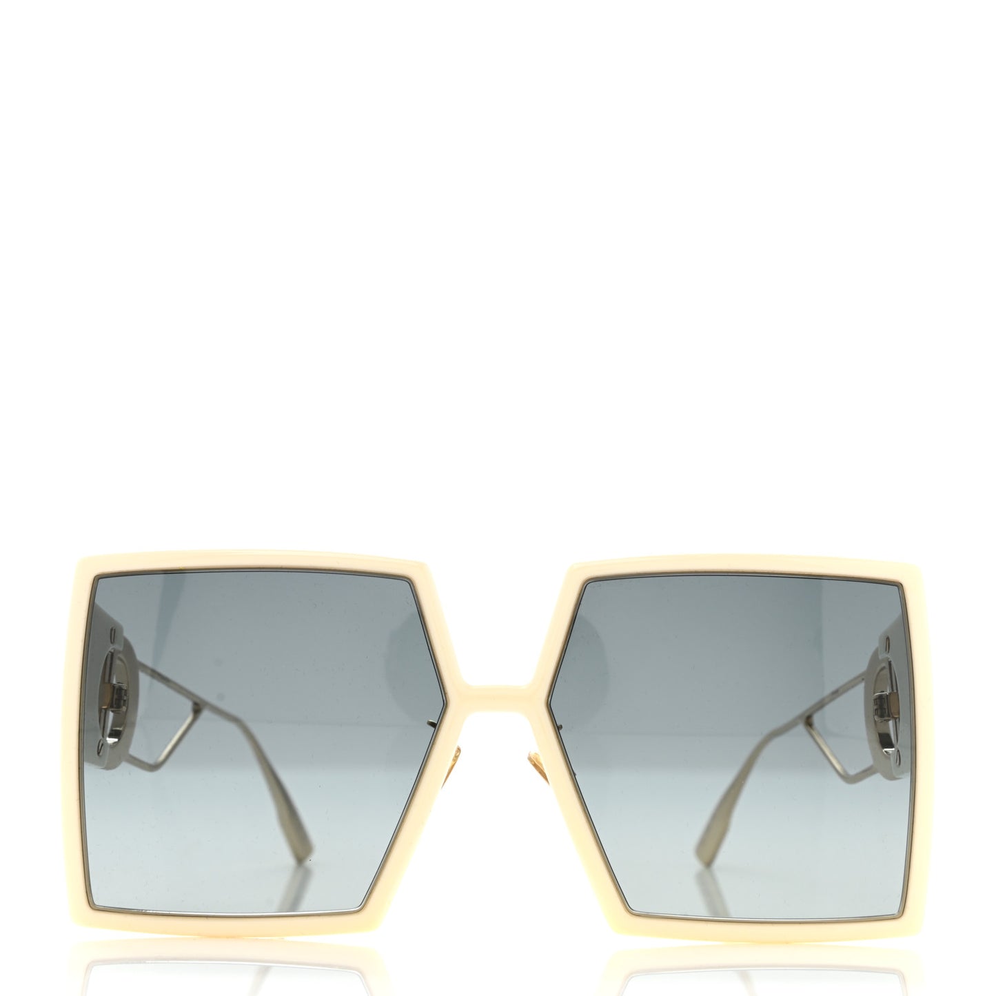 Square 30 Montaigne Sunglasses White
