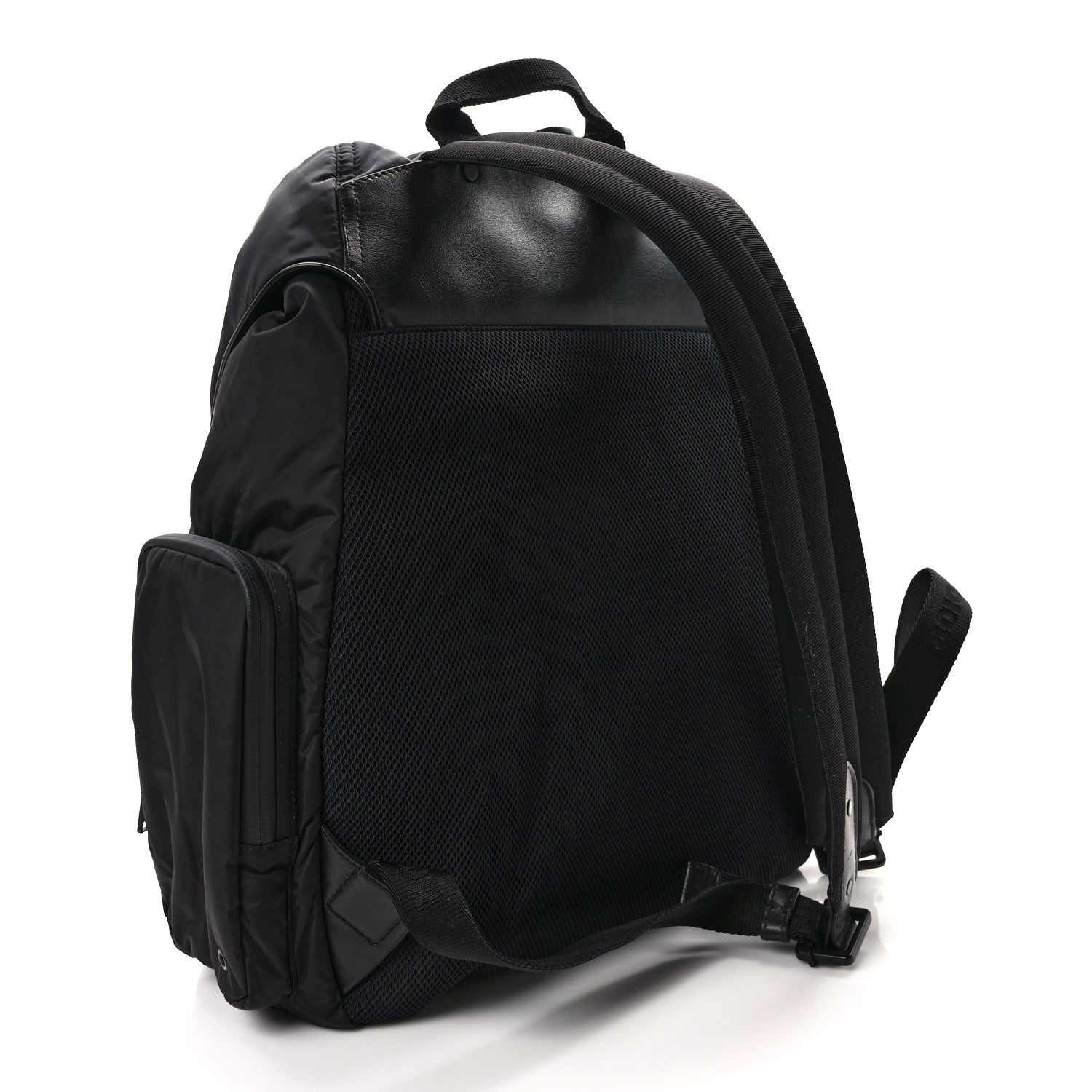 Christian Dior Nylon Saddle Backpack Black 3 of 10