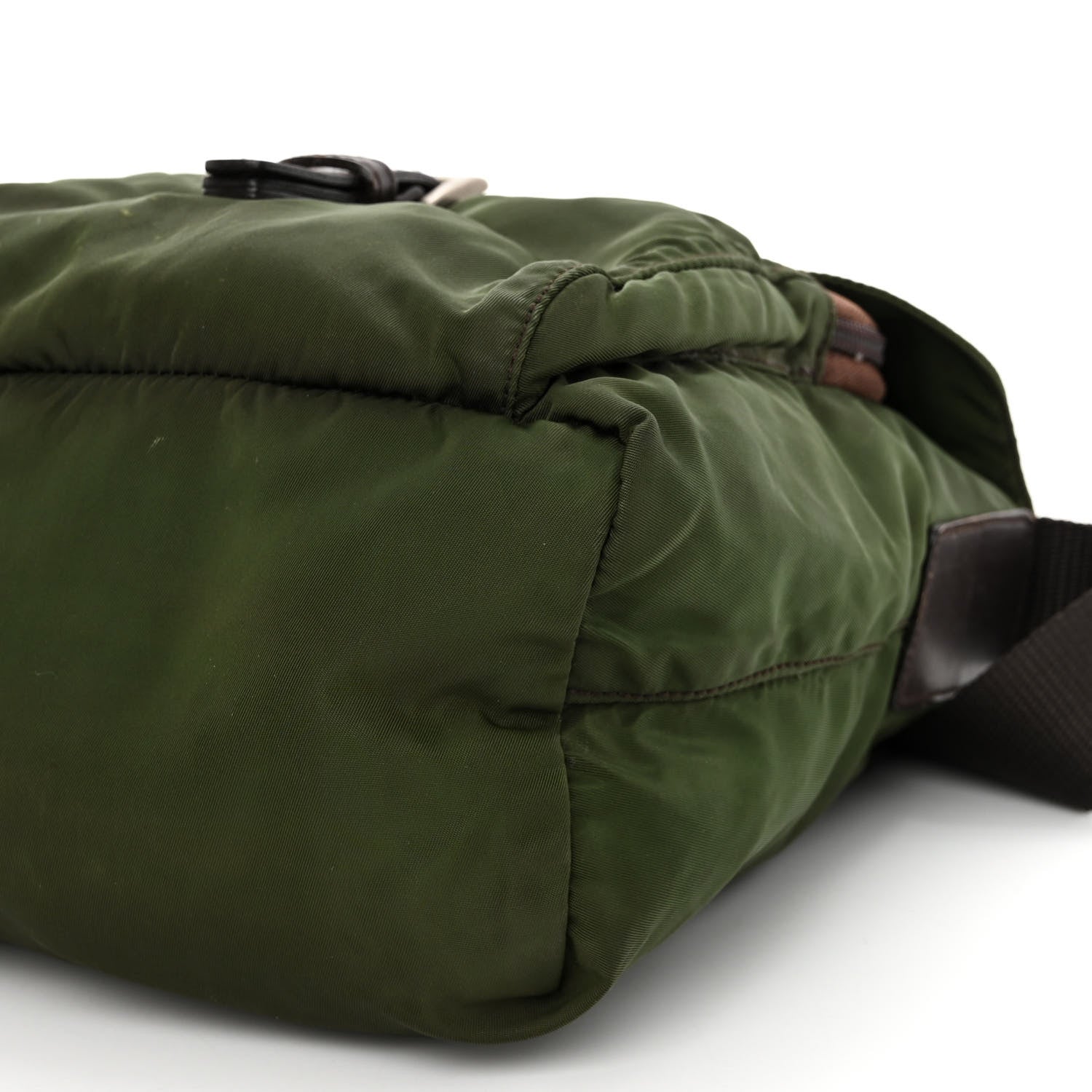 Prada Nylon Vela Small Hunting Bag Green 10 of 14