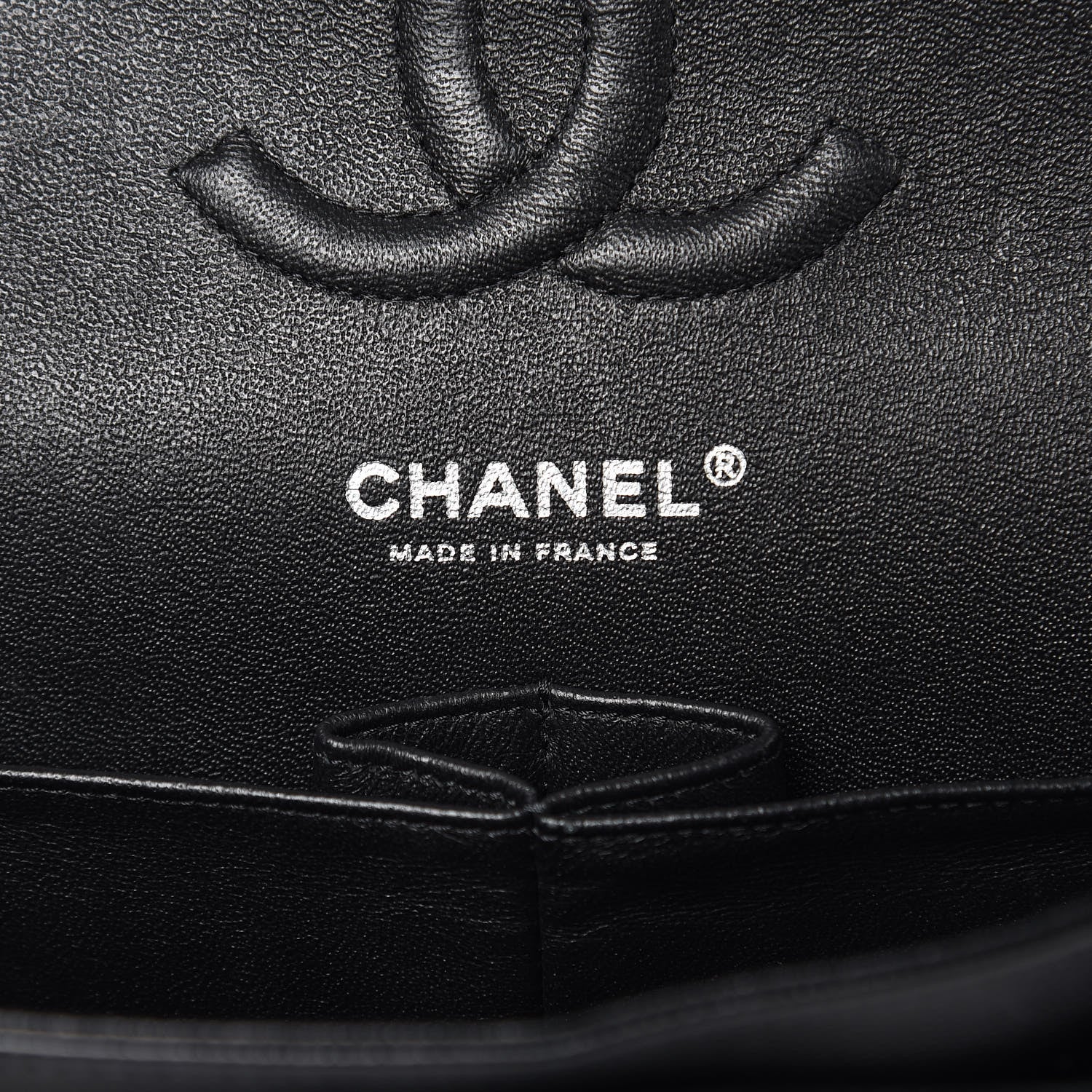 Chanel Caviar Chevron Quilted Medium Double Flap Black 6 of 18