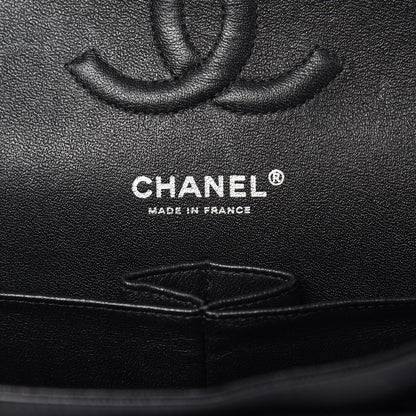Chanel Caviar Chevron Quilted Medium Double Flap Black 6 of 18