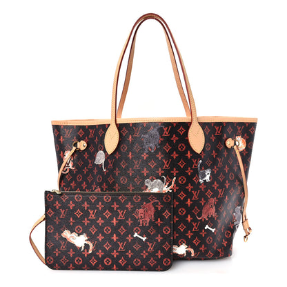 Louis Vuitton Catogram Neverfull MM Marron 2 of 10