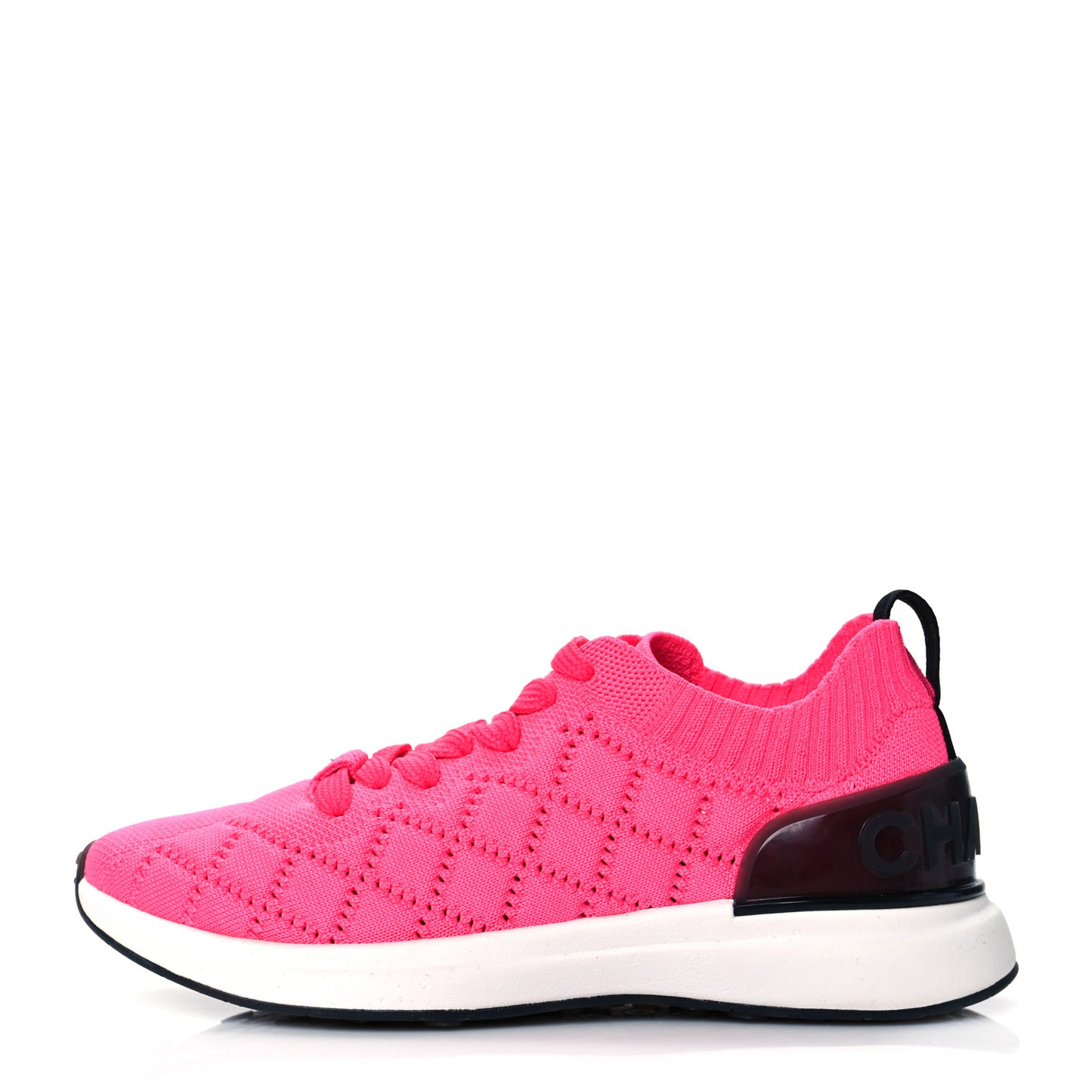 Mixed Fibers Quilted Womens CC Sneakers 36 Bright Pink