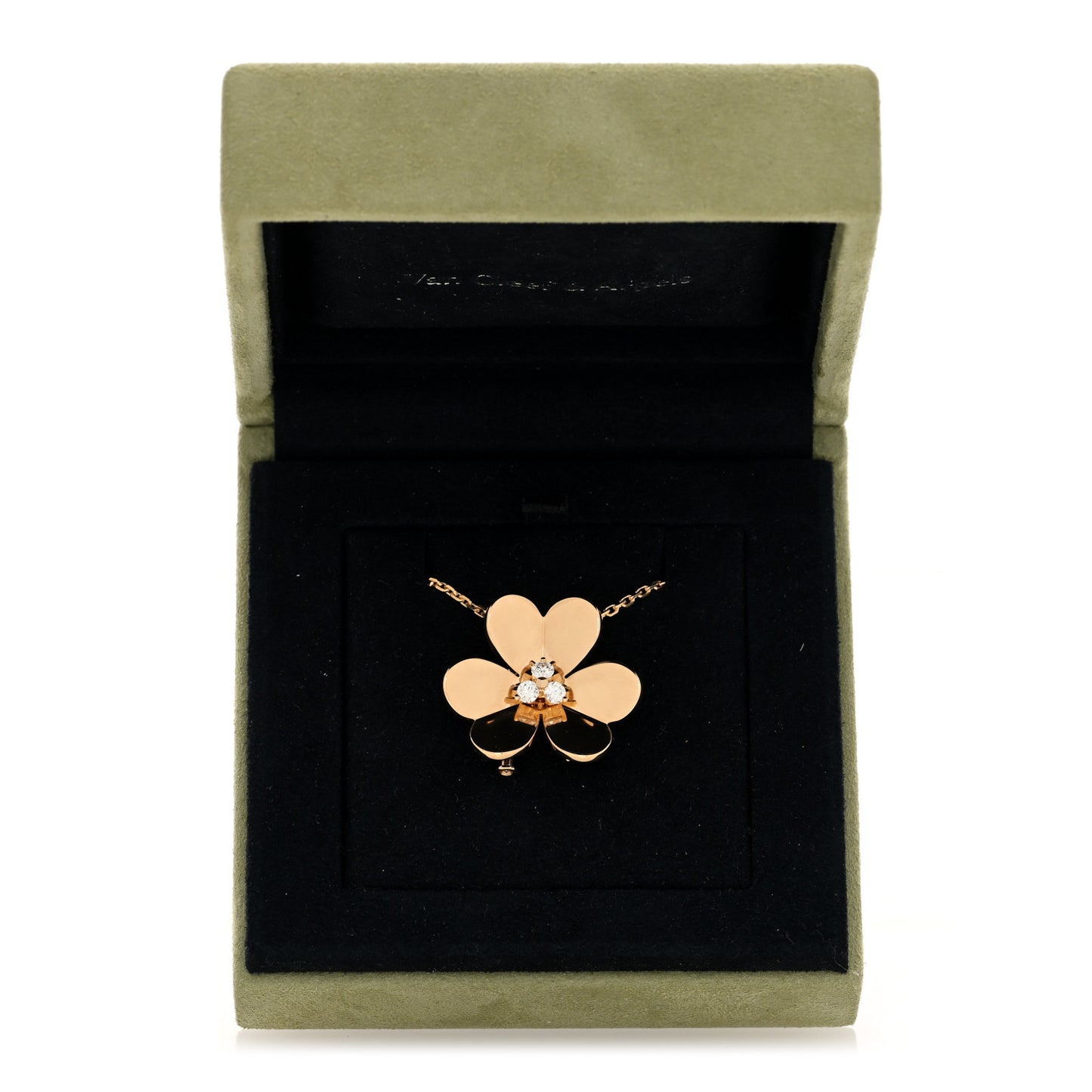 18K Yellow Gold Diamond Very Large Frivole Clip Pendant Necklace