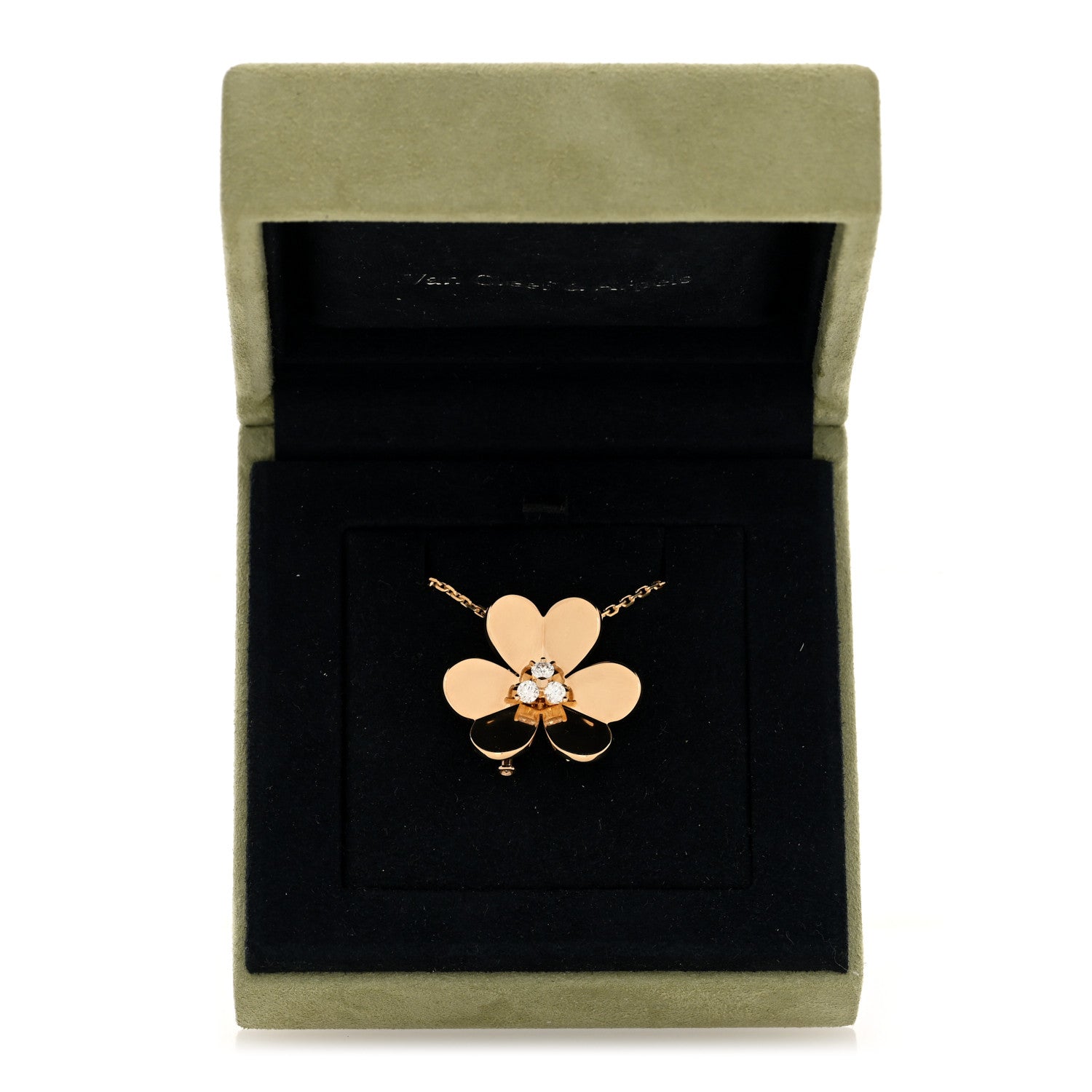 Van Cleef & Arpels 18K Yellow Gold Diamond Very Large Frivole Clip Pendant Necklace 6 of 6