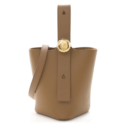 Loewe Smooth Calfskin Mini Pebble Bucket Bag Oak 1 of 9