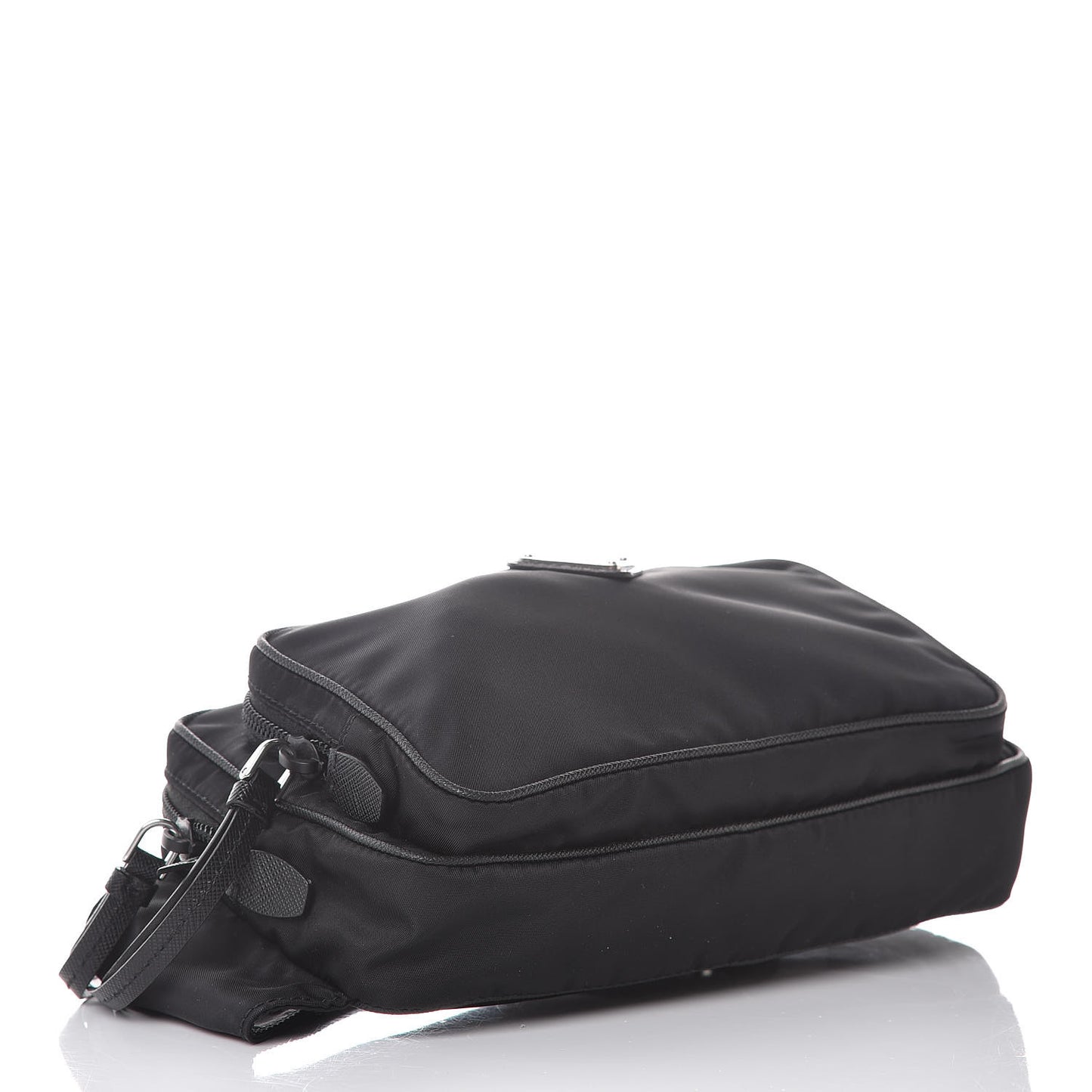 Tessuto Nylon Saffiano Belt Bag Black