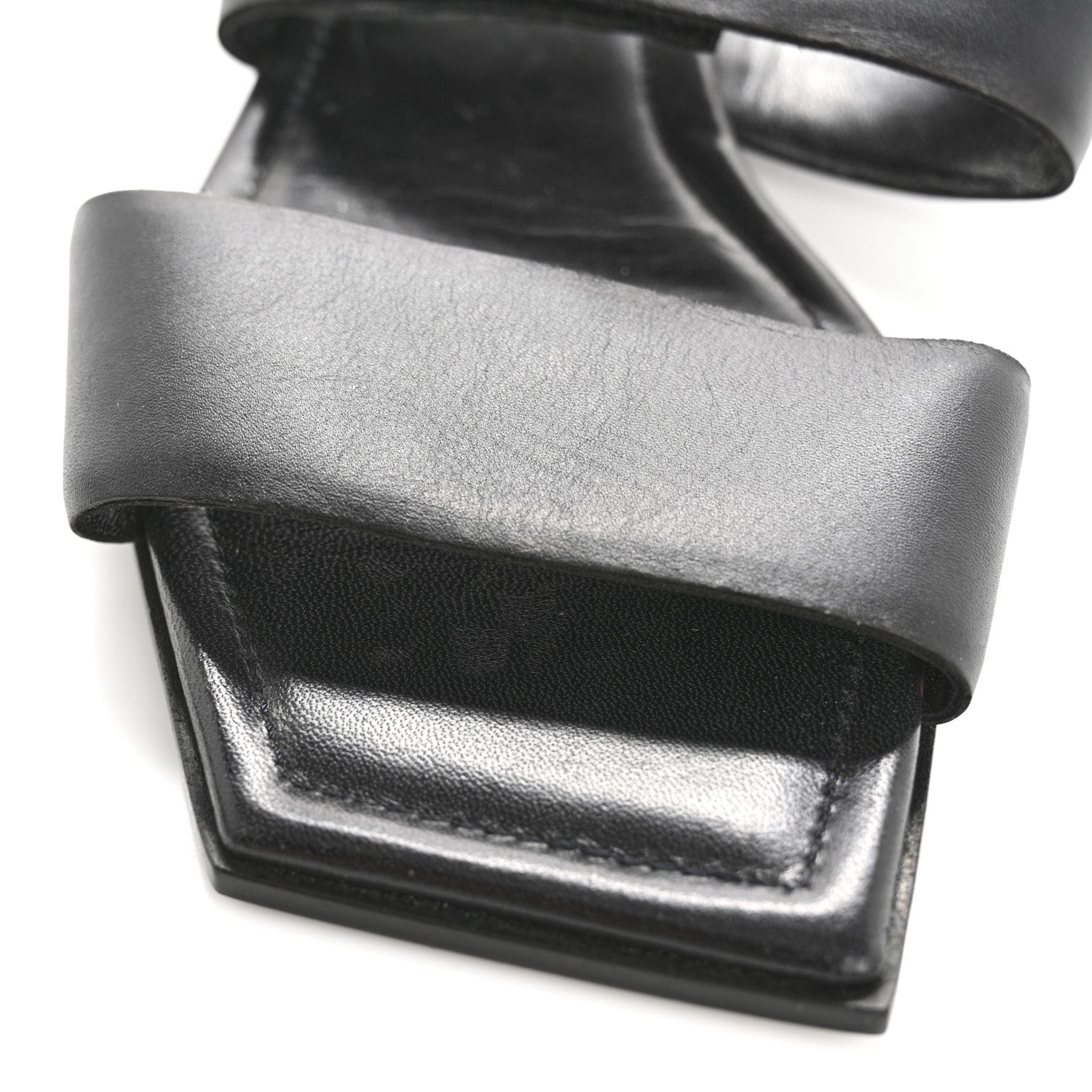 Chanel Lambskin CC Flat Sandals 38.5 Black 13 of 13
