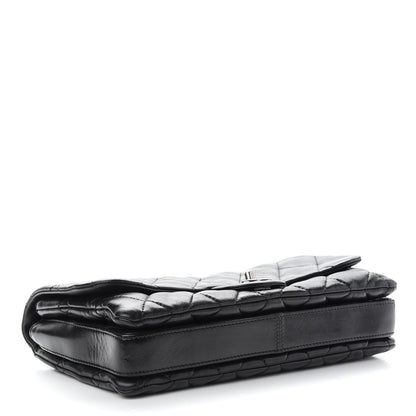 Chanel Lambskin Quilted Jumbo 3 Flap Black 4 of 9