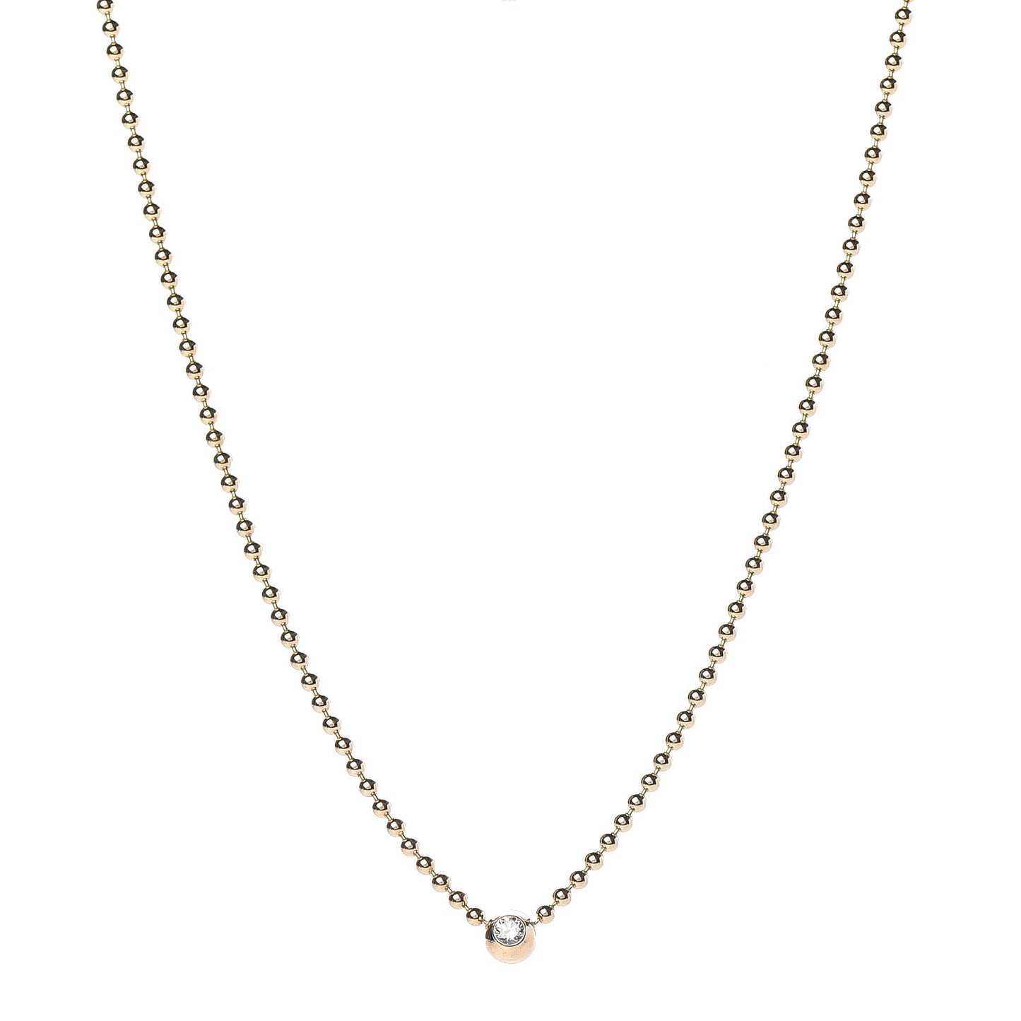 18K Yellow Gold Diamond Draperie de Decollete Necklace