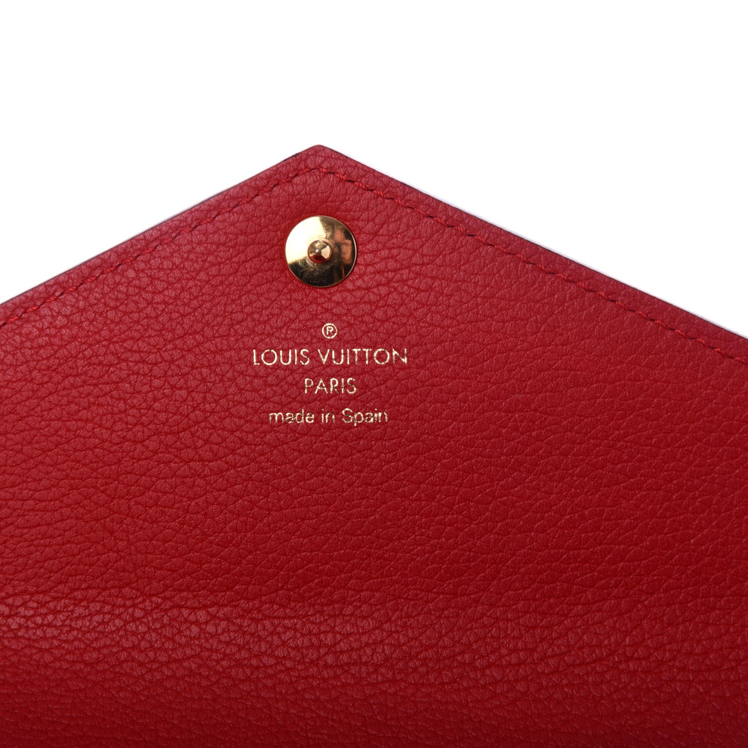 Louis Vuitton Calfskin Double V Wallet Rubis 6 of 8