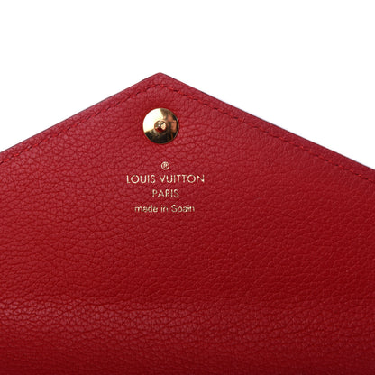 Louis Vuitton Calfskin Double V Wallet Rubis 6 of 8